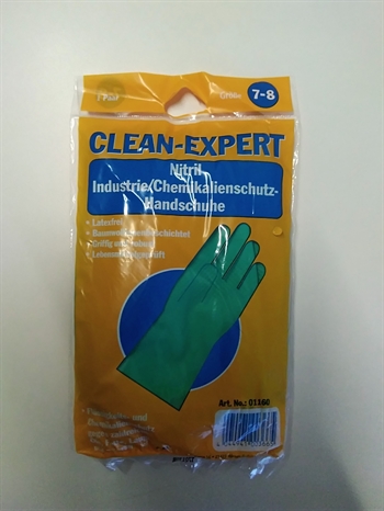Nitril handske lang skaft S (7-8) 